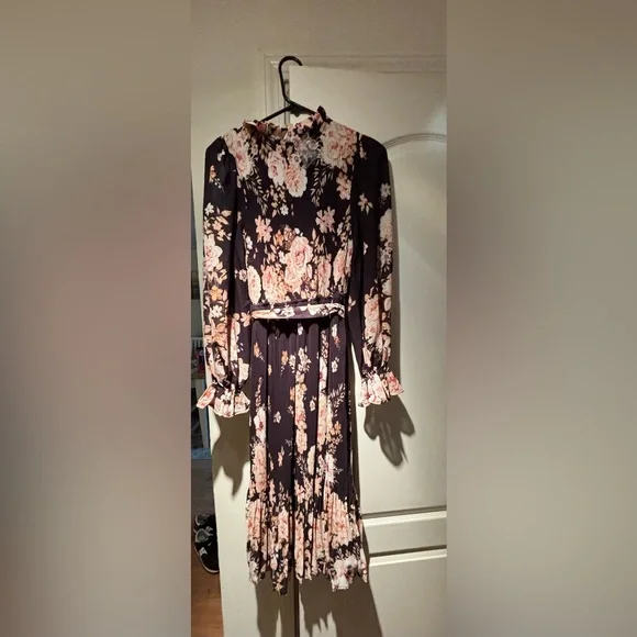 Dresses | Brand New Long Sleeve Midi Dress With Ruffle Wrist | Poshmark Dresses | Brand New Long Sleeve Midi Dress With Ruffle Wrist | Poshmark